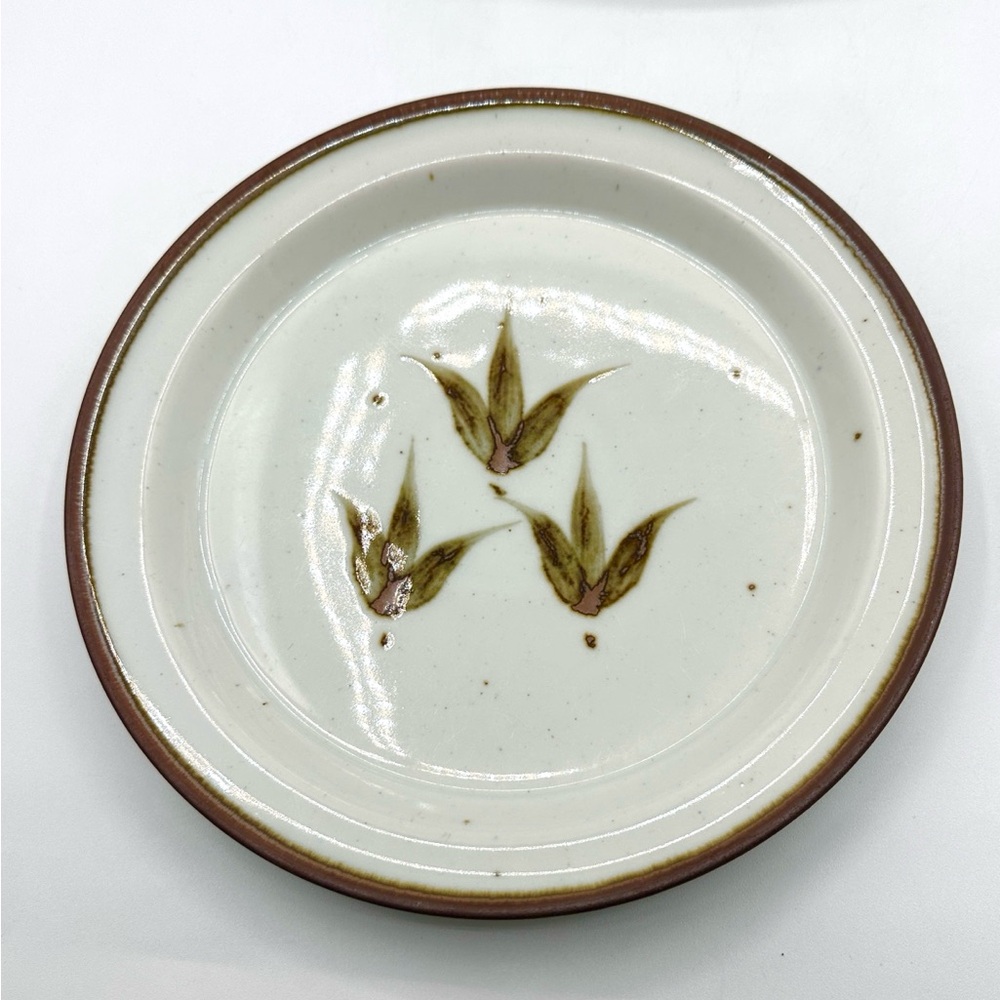 2 Dansk Salad Plates Brown Mist Whisper. Niels Refsgaard design 1980s. Denmark - Picture 3 of 6